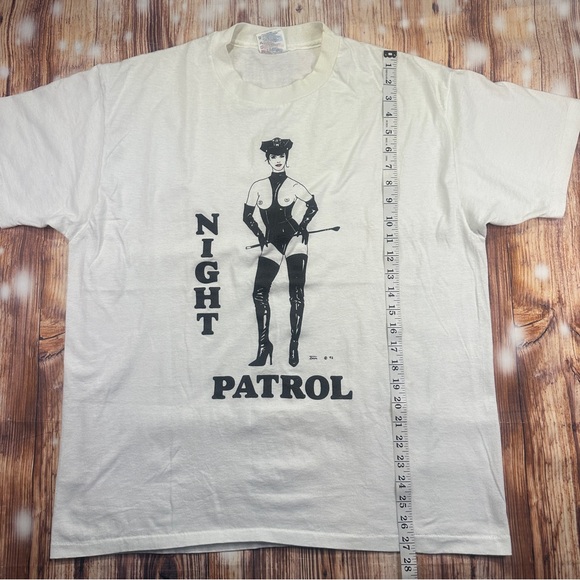 VINTAGE NIGHT PATROL  92’ SINGLE STITCH TSHIRT SIZE LARGE - Picture 10 of 12